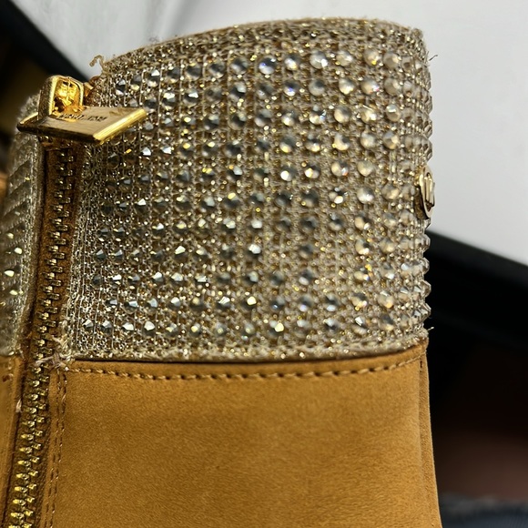 NWOT Michael Michael Kors Alistair Combat Lace Up Leather Jewel Boots Womens 9.5 - Picture 12 of 13